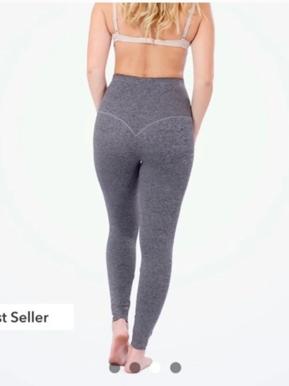 Shapermint Empetua At Waist Shaping Leggings Shapewear (2XL) Grey Heathered NWT!